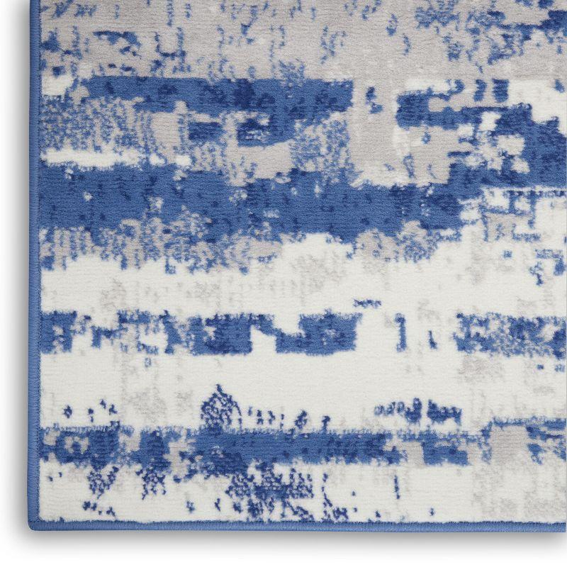 Nourison Whimsicle WHS06 Indoor only Area Rug - Ivory Navy 2' x 8'