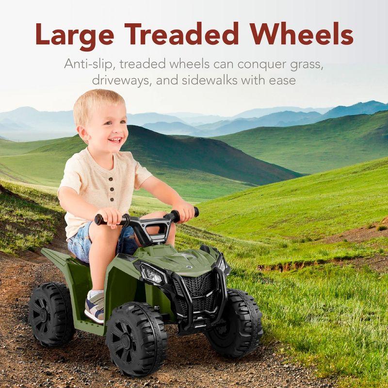 Best Choice Products 6V Kids Ride-On 4-Wheeler Quad ATV Car w/ 1.8mph Max Speed, Treaded Tires - Army Green