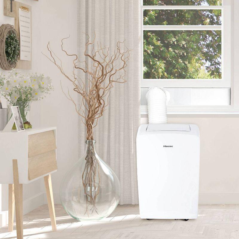 8,000 BTU Smart Portable Air Conditioner with Wi-fi and Remote Control for Rooms up to 350 sq. ft.