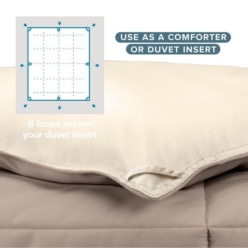 Bare Home Premium Ultra Soft Modern & Contemporary Box Stitch Comforter