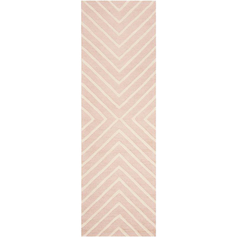 Safavieh Kids Pattern SFK920 Hand Tufted Indoor Runner Rug - Pink/Ivory - 2'6"x8' - Safavieh