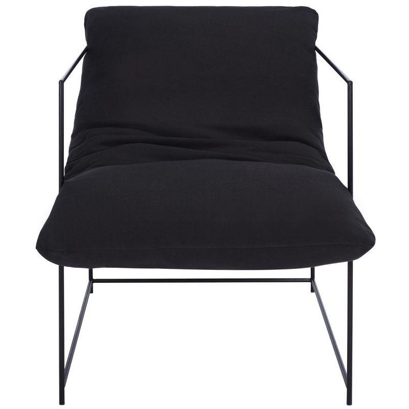 Portland Pillow Top Accent Chair - ACH4511 - Black/Black - Safavieh