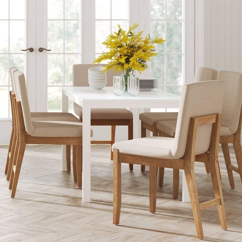 Nathan James Set of 6 Gracie Dining Chair Light Brown