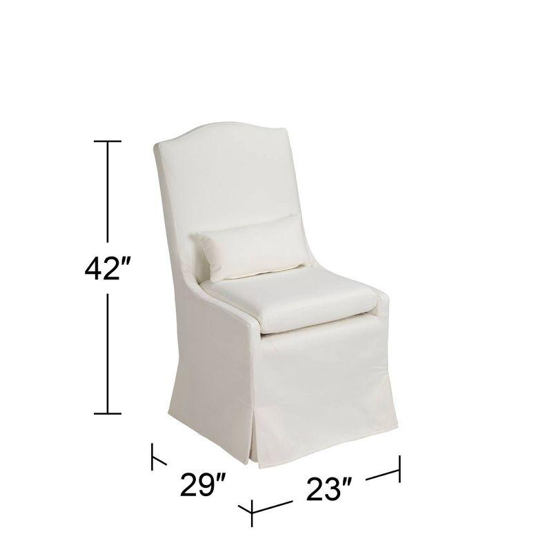 55 Downing Street Juliete Peyton Pearl Slipcover Dining Chair