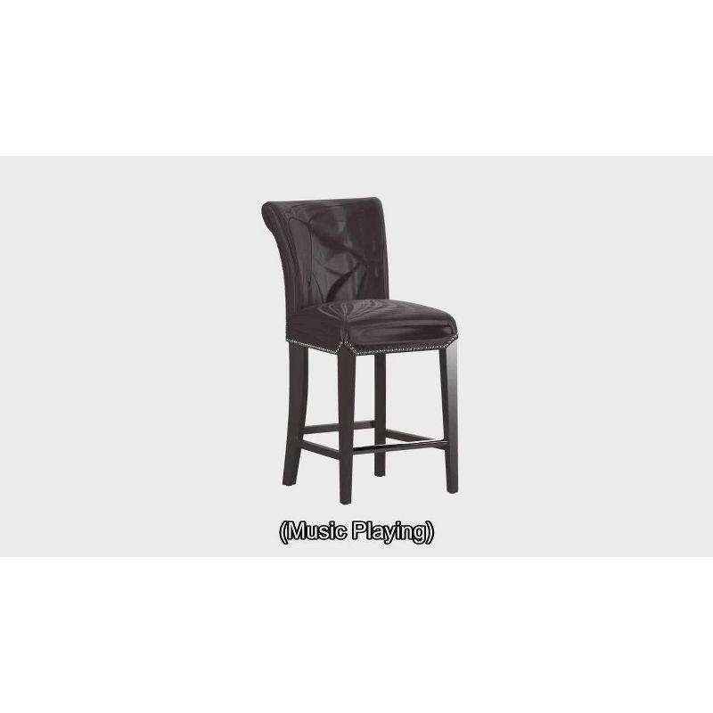 Darby Home Co Bowie Upholstered Counter Stool with Solid Wood Frame