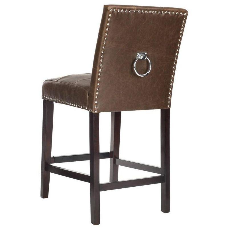 Nikita Counter Stool (Set of 2) - BST6303 - Brown/Espresso - Safavieh