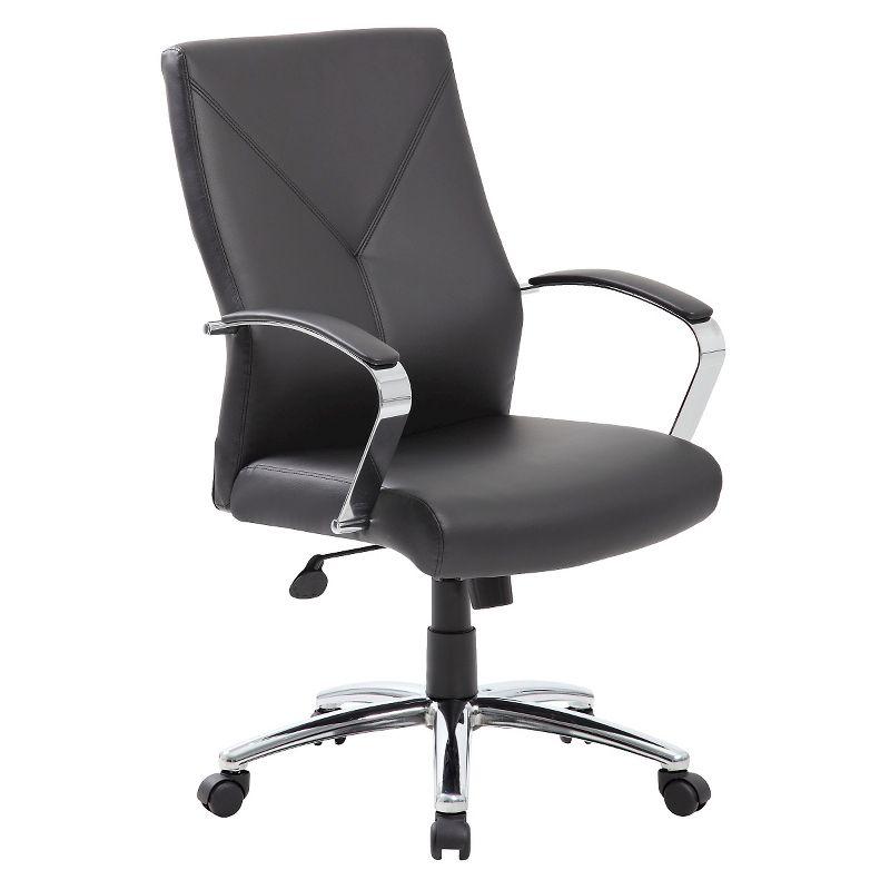Luxurious High-Back Black LeatherPlus Executive Swivel Chair