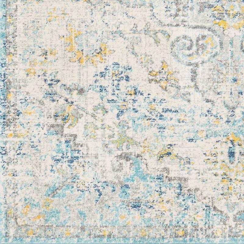 Livabliss 7'10"x10'3" Abby Traditional Rugs Cream/Charcoal: Medium Pile, Fade & Stain-Resistant, Indoor Use