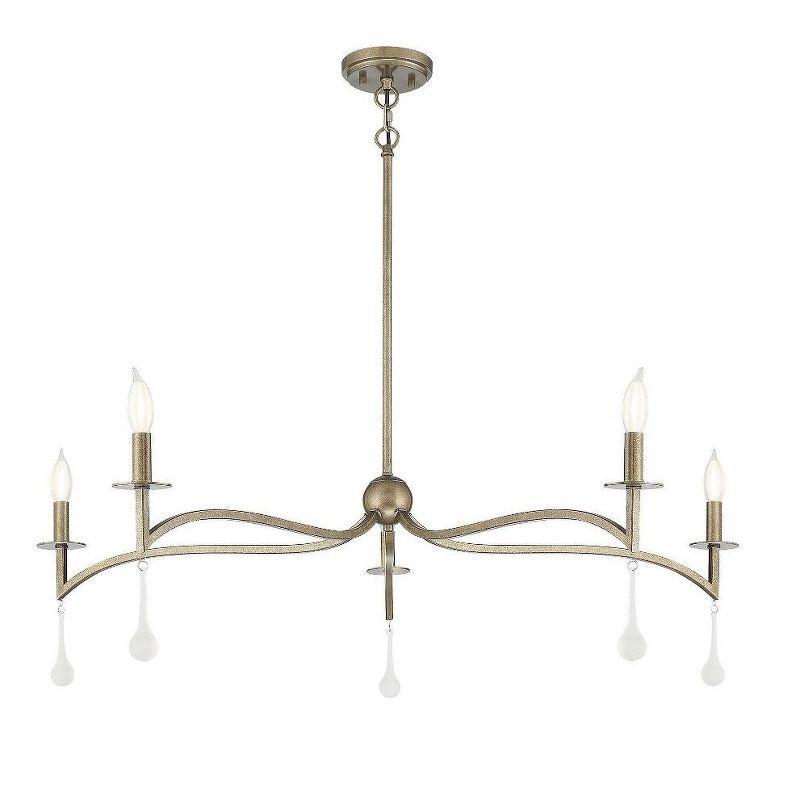 Savoy House Laramie 5 - Light Chandelier in  Chelsea Gold