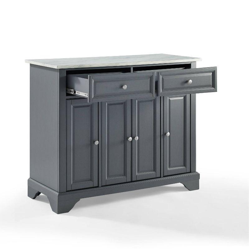 Avery Kitchen Cart - Crosley: Hardwood Brushed Nickel