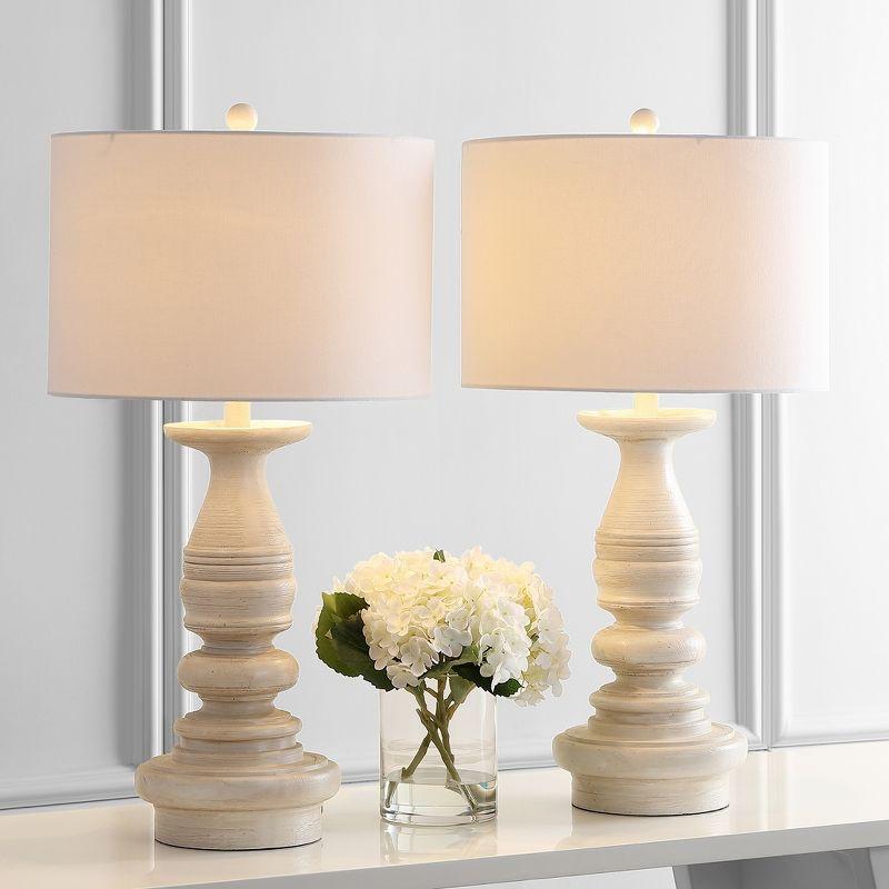 Jareth Table Lamp (Set of 2) - White Wash - Safavieh.