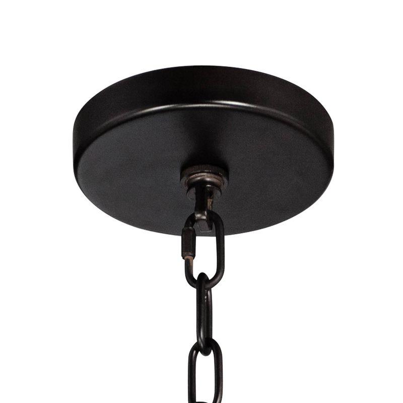 Franklin Iron Works Ellery Bronze Orb Foyer Pendant Chandelier 24 3/4" Wide Modern 5-Light LED Fixture for Dining Room House Kitchen Island Entryway