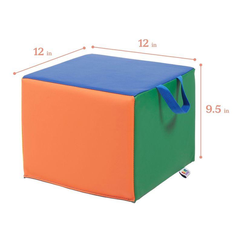 ECR4Kids ECR4Kids SoftZone Children's Cozy Cubes, Flexible Seating, 4-Pack