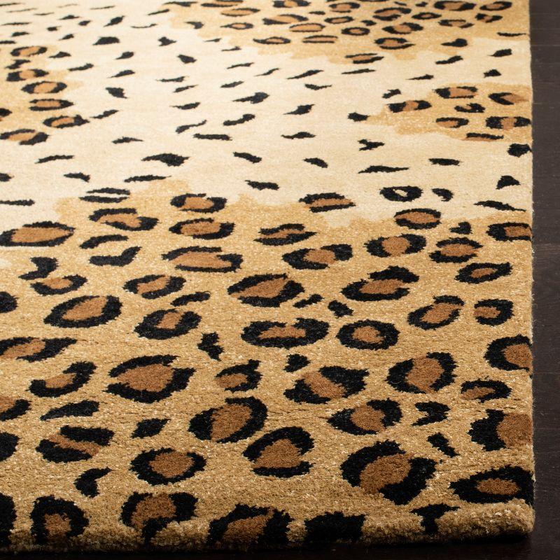 Metro-Chic SoHo Gold and Black Hand-Tufted Wool Area Rug