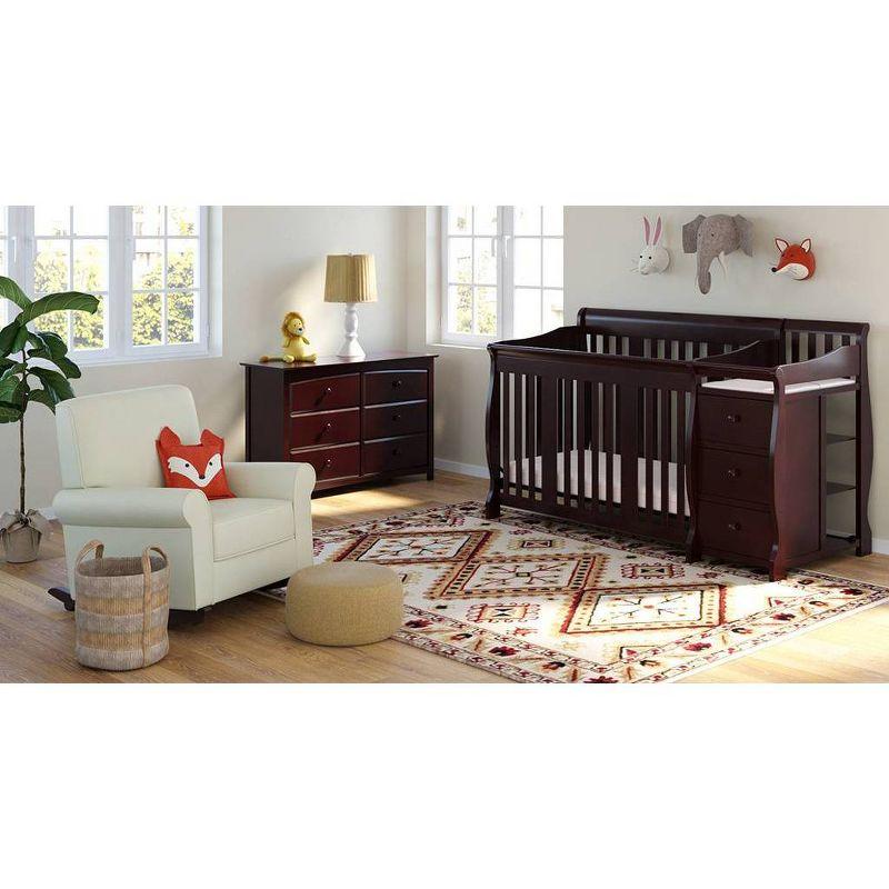 Espresso 4-in-1 Convertible Crib with Changer and Storage