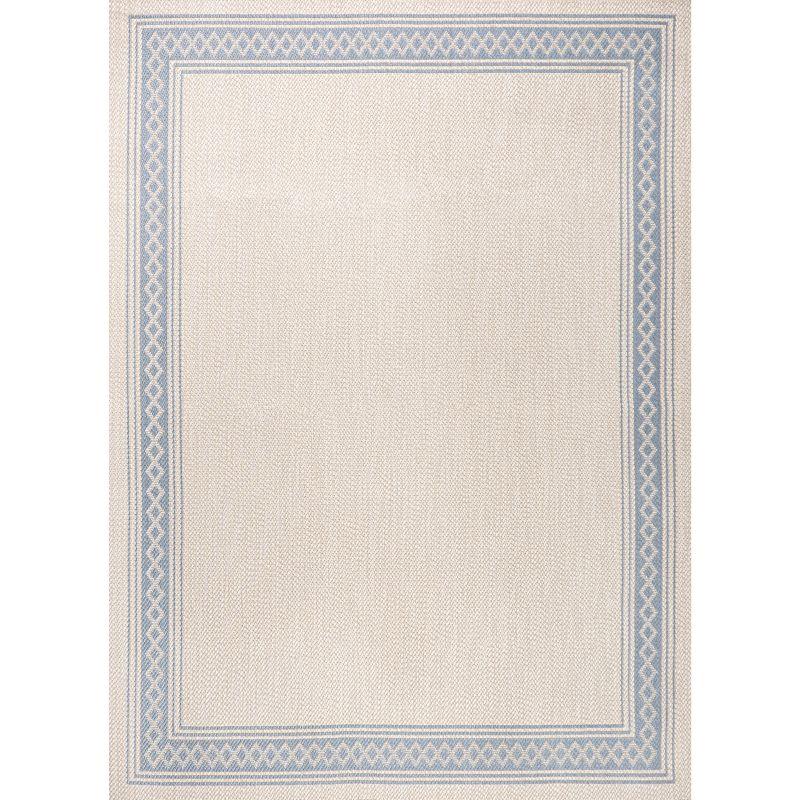 Lucia Classic Diamond Border Indoor/Outdoor Area Rug - JONATHAN Y