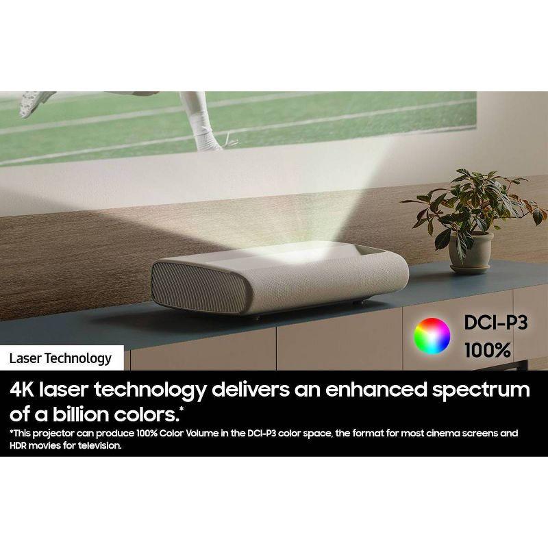 Samsung 120" Class 4K UHD LPU7D Premiere 7 Laser Projector HDR Smart TV - (SP-LPU7DSAXXZA): Remote Control, USB/HDMI, Freestanding, 2500 Lumens