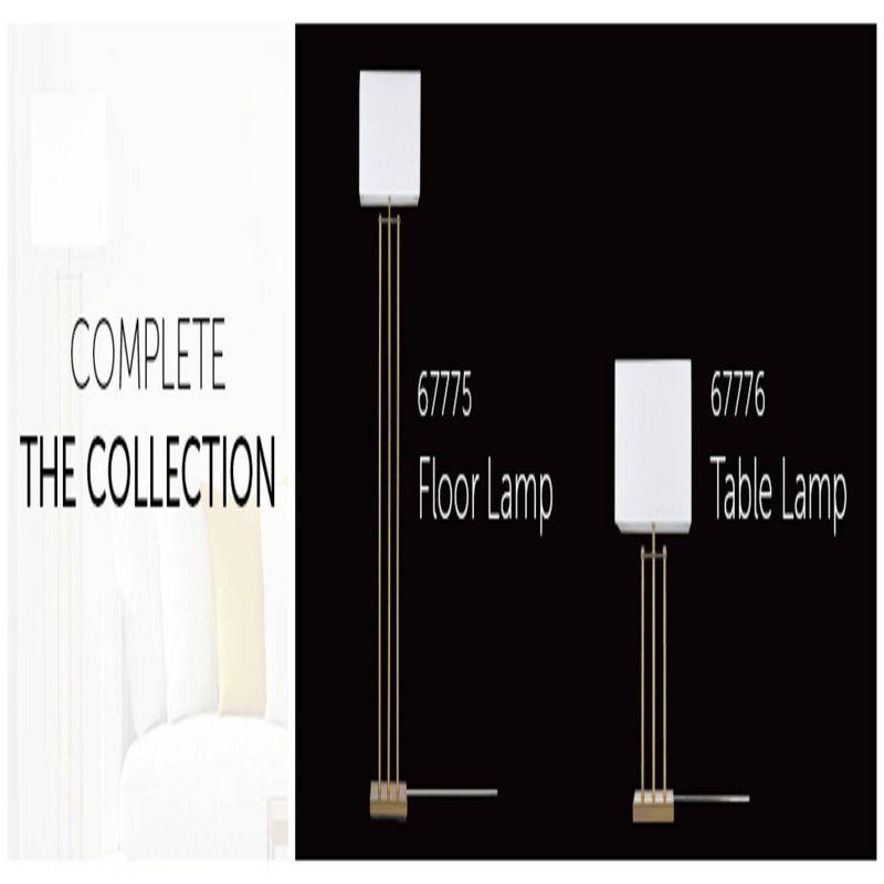 Novogratz Soho 62'' Matte Brass Floor Lamp