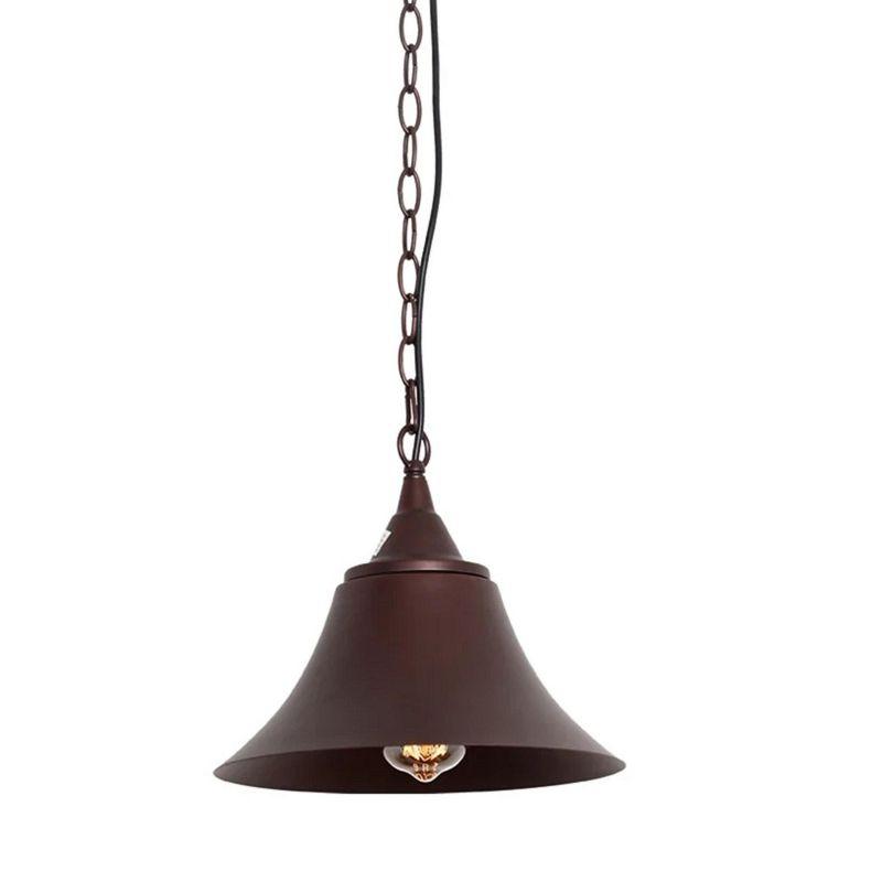 Chloe Lighting Cuddie Industrial 1 Light Oil Rubbed Bronze Ceiling Pendant 11" Wide