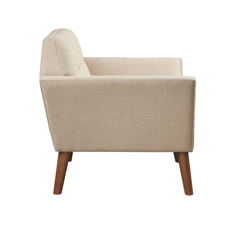 Newport Lounge Chair Beige - Ink+Ivy: Polyester Upholstered, Wood Legs, Foam Cushion, Spot Clean