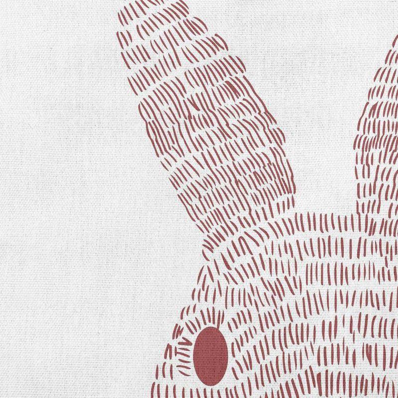 e by design Monochrome Bunny Easter Decorative Square Pillow Cover & Insert | Wayfair