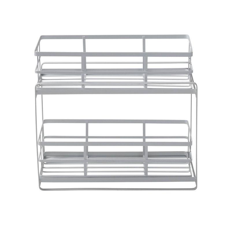 Honey-Can-Do Flat Wire Sliding Basket Organizer - White