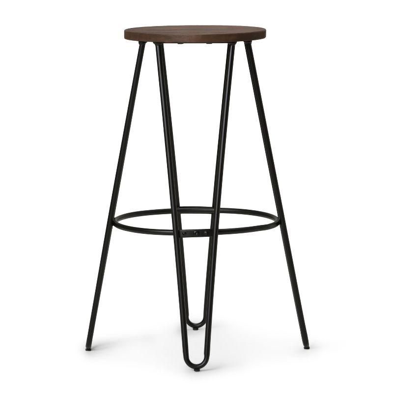 Kendall Metal Barstool with Wood - WyndenHall