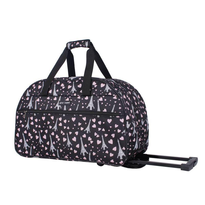 Paris Love 23" Rolling Polyester Weekender Bag