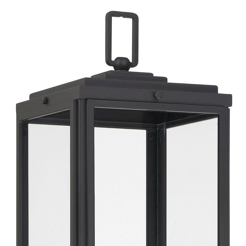 Crystorama Lighting Byron 3 - Light Post Light in  Matte Black