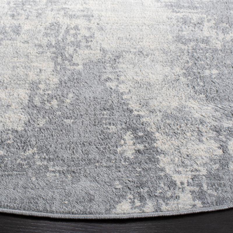 Steelside™ Adilene Abstract Light Gray/Ivory Area Rug