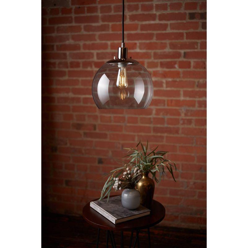 GE Vintage Style Pendant Fixture Satin Nickel: Light Socket Adapter, 5 Year Warranty, Plastic, 5.117" Height, 0.65 lbs