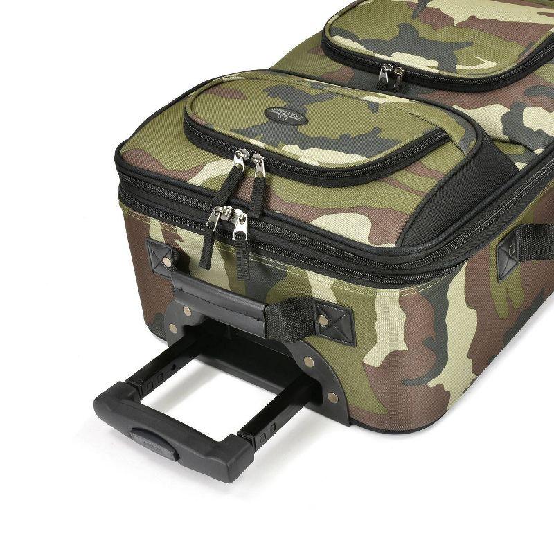 U.S. Traveler Rio 2pc Expandable Softside Carry On Luggage Set - Camouflage