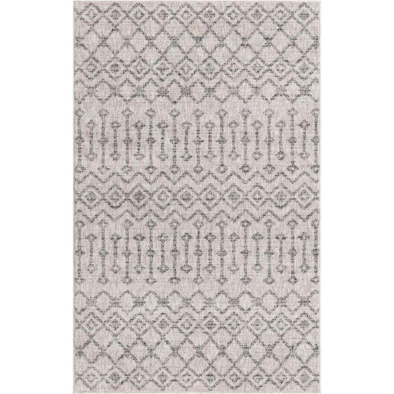 Unique Loom 4' 0 x 6' 0 Eco Trellis Ivory Area Rug