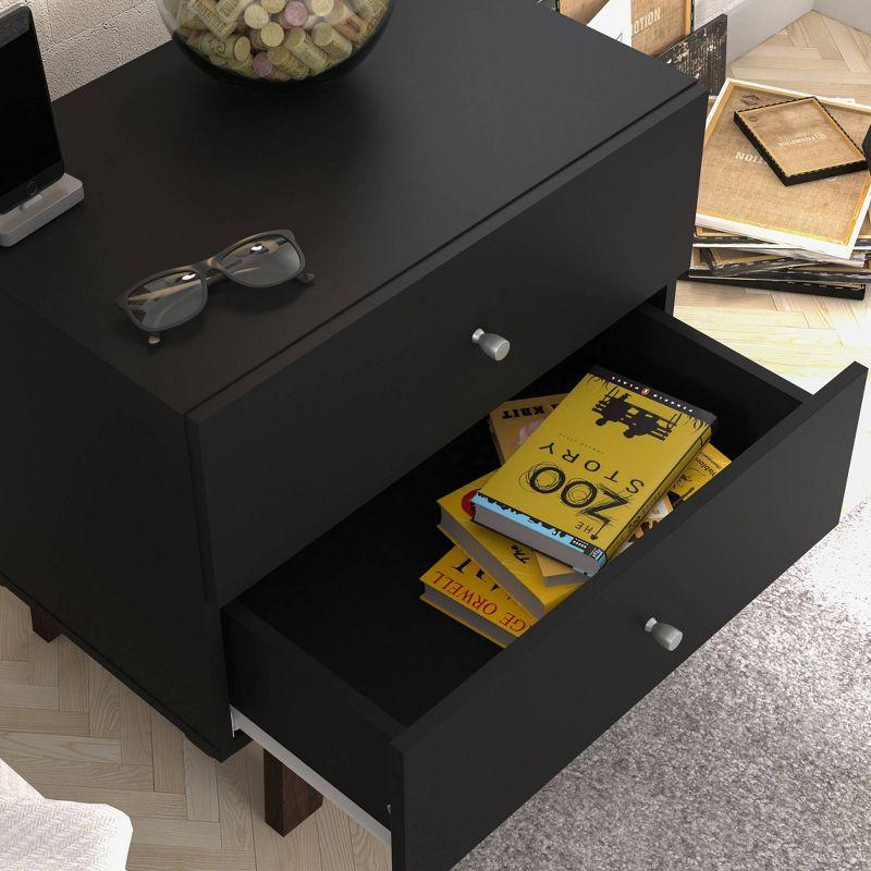 Kincaid Wood 2 Drawer Nightstand - Hillsdale Furniture