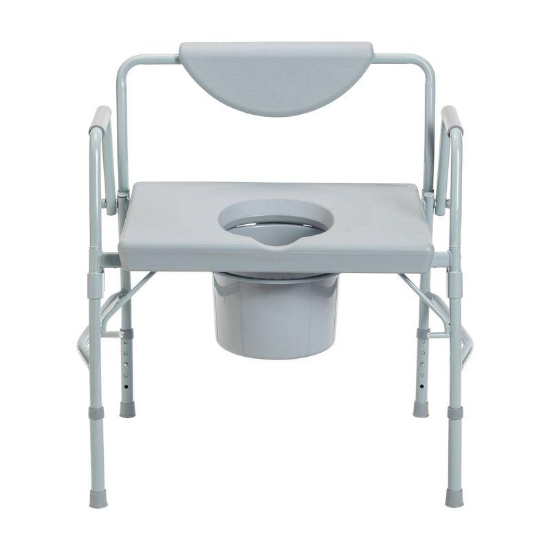 Drive Medical Bariatric Drop Arm Bedside Commode Chair