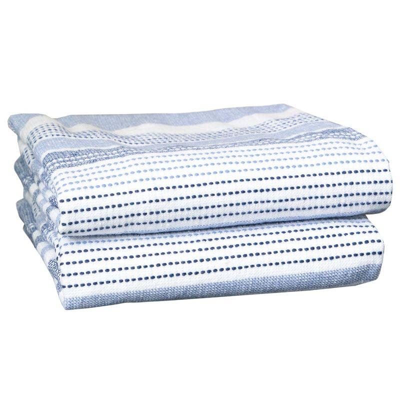 T-fal Dual Terry Stripe Kitchen Towel, 2 Piece Set