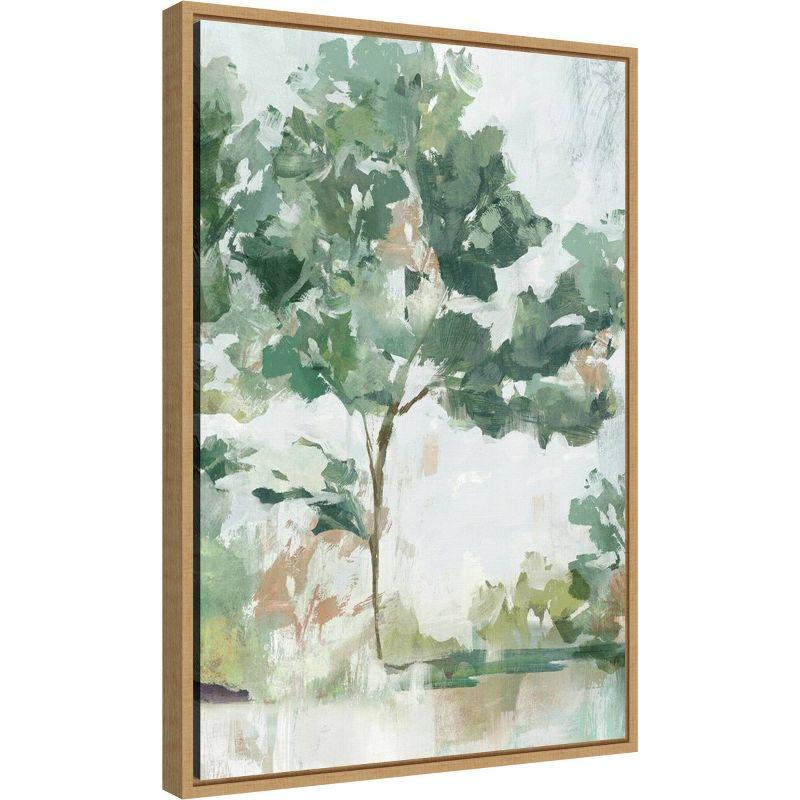 16" x 23" Soundless Beauty I by Isabelle Z Framed Canvas Wall Art - Amanti Art: Modern Lithograph, Tree Artwork, Polystyrene Frame