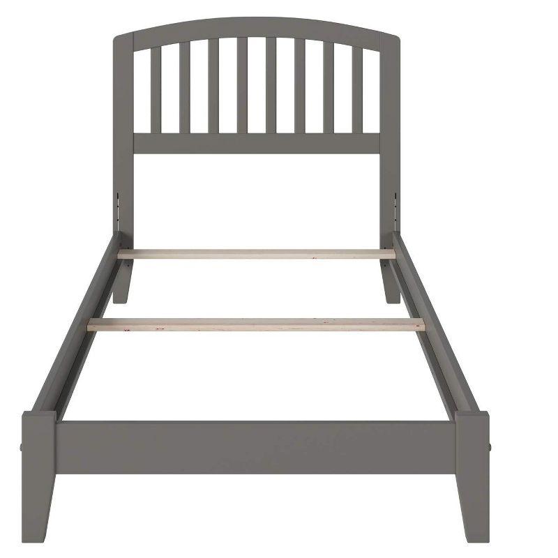 AFI Furnishings Richmond Twin Extra Long Traditional Bed with Open Footboard and Turbo Charger in Grey