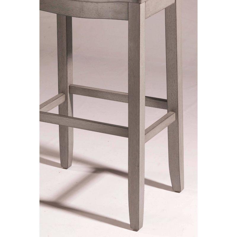 Fiddler Backless 30&#34; NonSwivel Barstool Aged Gray - Hillsdale Furniture