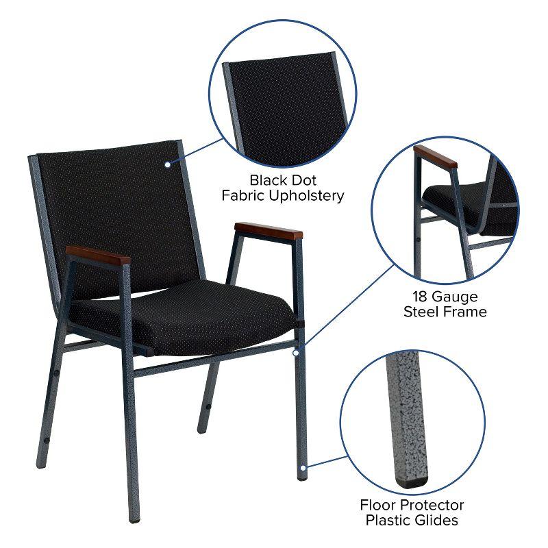 Aliya Heavy Duty Stack Chair with Arms