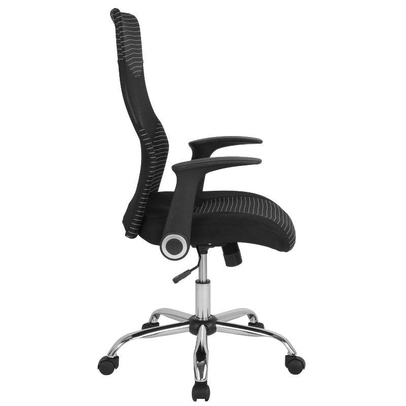 Jefferson High Back Ergonomic Office Chair with and White Contemporary Mesh Design