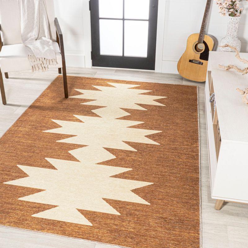 Chayton Minimalist Geometric Machine-Washable Area Rug - JONATHAN Y