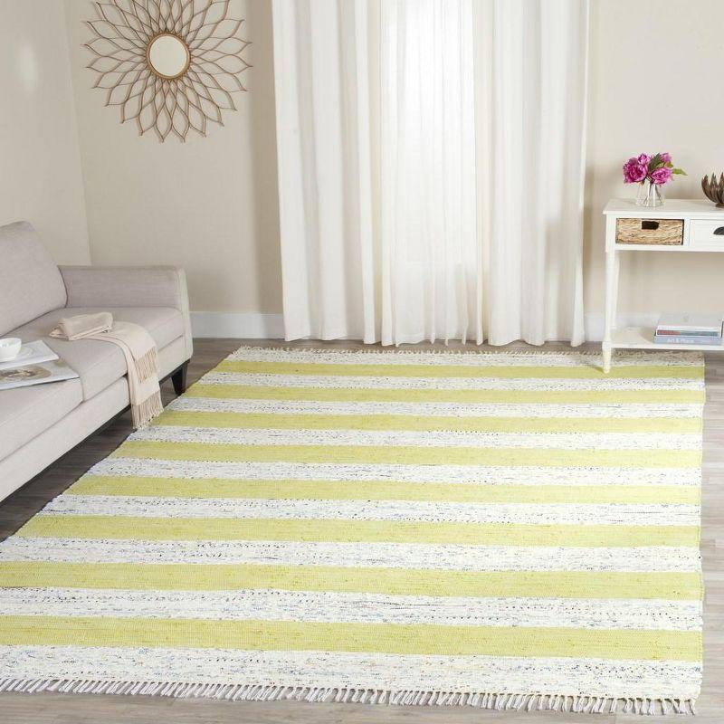 Yokum Hand Woven Cotton Striped Rug