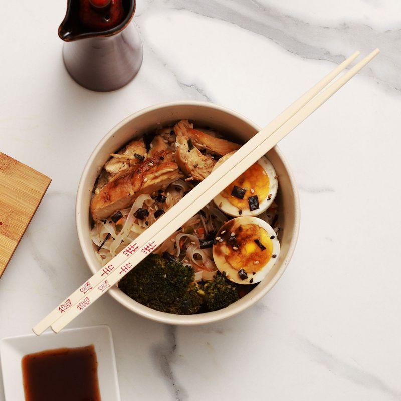 Joyce Chen Reusable Bamboo Chopsticks Set, 10 Pair