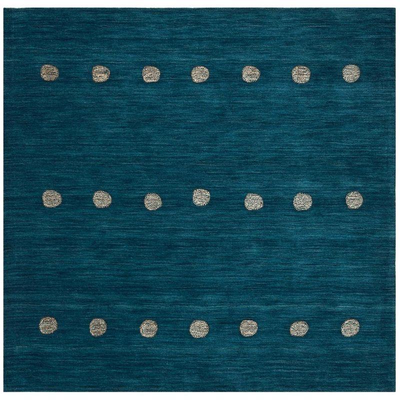 Himalaya HIM590 Hand Loomed Area Rug - Blue - 6'x6' - Safavieh.