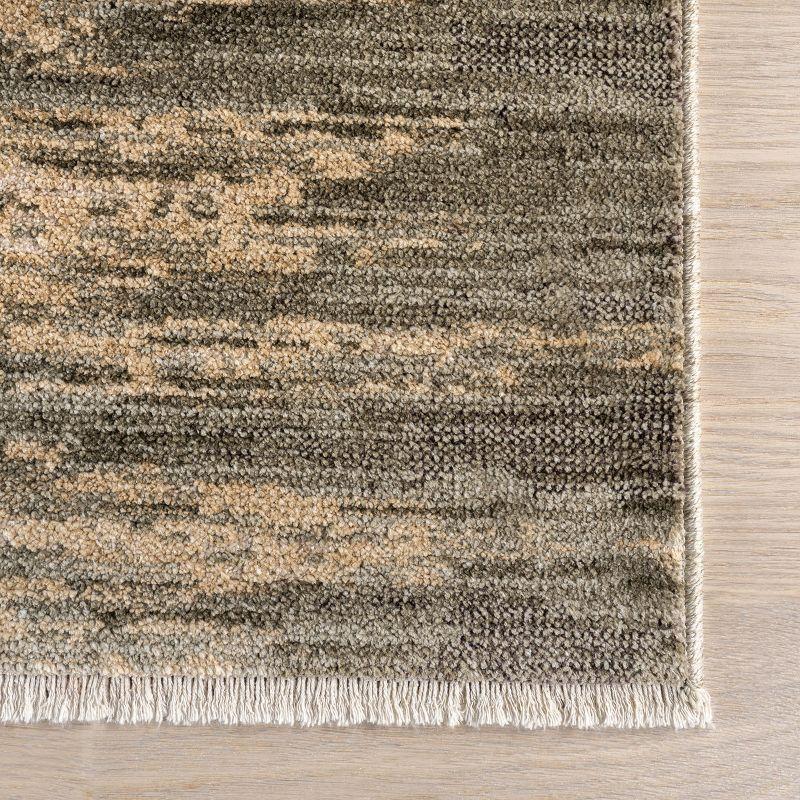 17 Stories Fiadh Abstract Fringe Area Rug