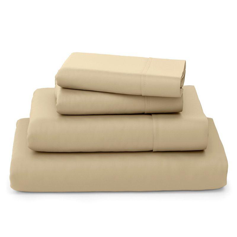 Tan Organic Bamboo and Cotton King Sheet Set