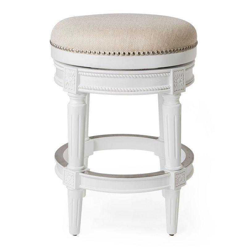 Maven Lane Maven Lane Pullman Backless Stool with Fabric Upholstery