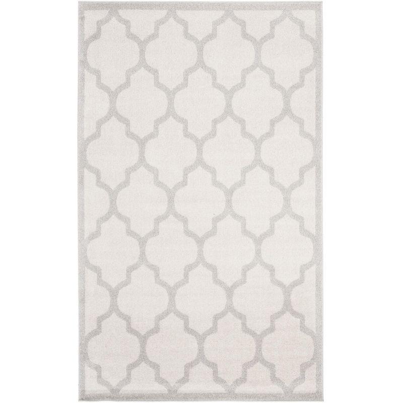 Amherst AMT420 Power Loomed Indoor Area Rug - Beige/Light Grey - 4'x6' - Safavieh