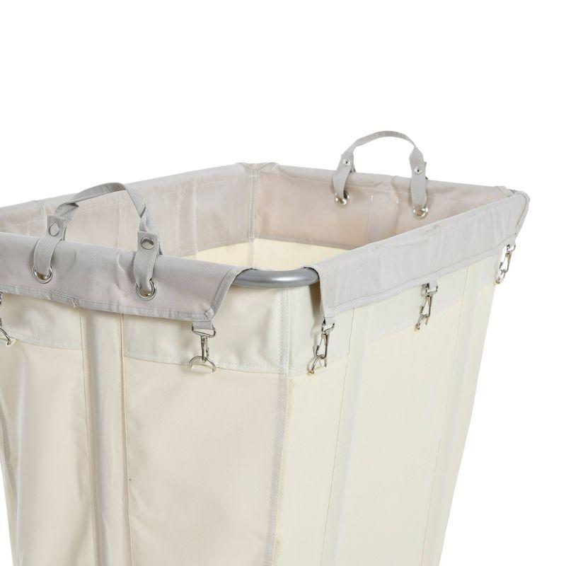Household Essentials Rolling Laundry Hamper with Handles